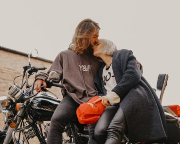 biker couple