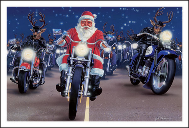 christmas motorcycle