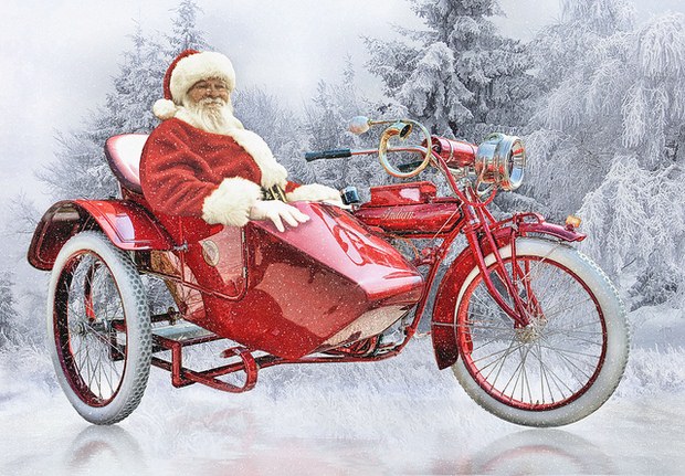 christmas motorcycle