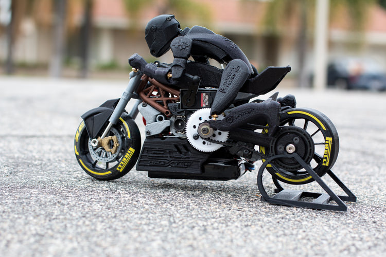 3D Printed RC Motorcycle